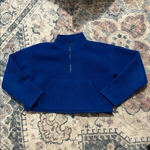 American Eagle Outfitters Royal Blue Fleece Pullover